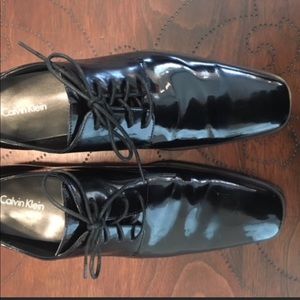 Calvin Klein Patent Leather Tuxedo Shoes